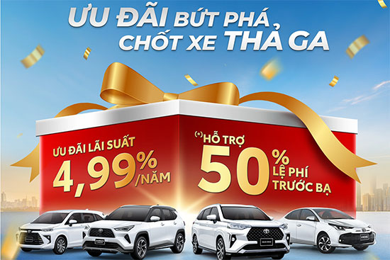 toyota quảng ngãi ưu đãi tháng 8